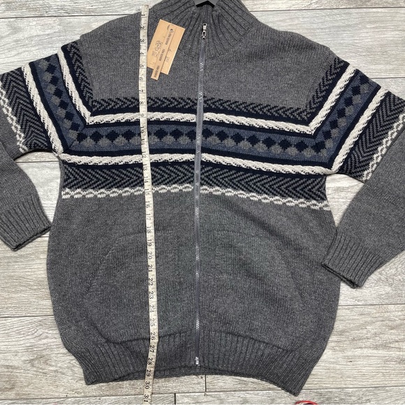 WOOLPATH winter sweater size L Wool Blend Cardigan Full Zip - Picture 7 of 9